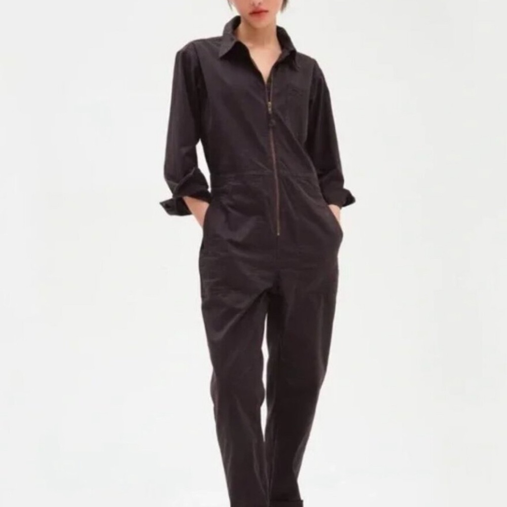 Alex Mill Standard Zip Front Jumpsuit Black